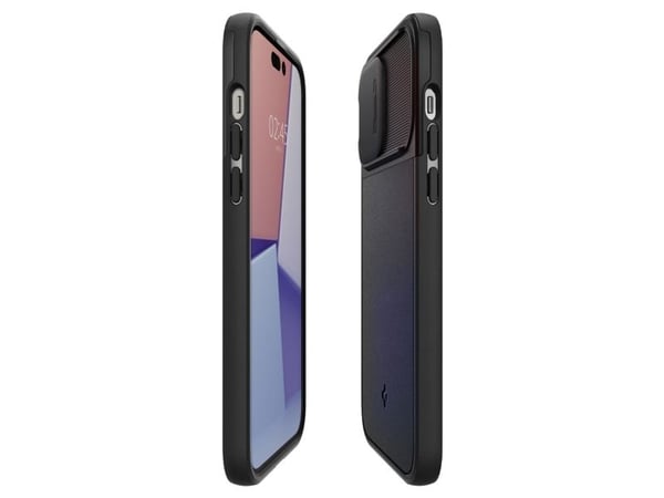 Spigen Optik Armor, Mobilskal, Apple, iPhone 14 Pro Max, 17 cm (6.69"), Svart