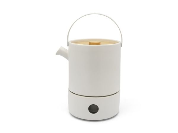 Bredemeijer Umea, Teekannusetti, 1200 ml, Valkoinen, Keraaminen, 140 mm, 180 mm
