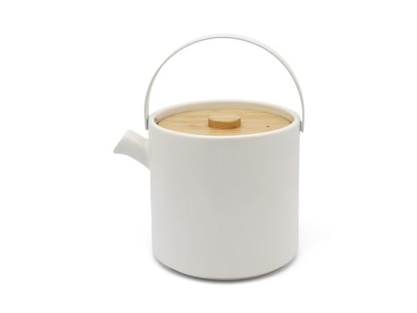 Bredemeijer Umea, Tekannesett, 1200 ml, Hvit, Keramisk, 140 mm, 180 mm