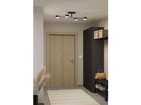 EGLO Clavellina, 4 ampuller, LED, 3000 K, 3200 lm, IP20, Sort, Hvit