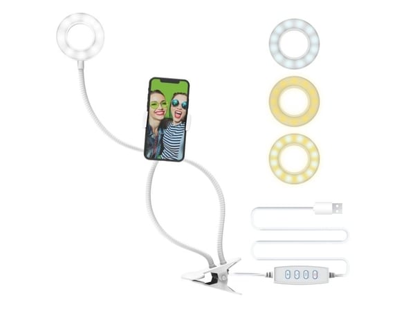 Digipower DP-VLR3, LED, 1,37 m, Hvit, CE, USB, 7,62 cm