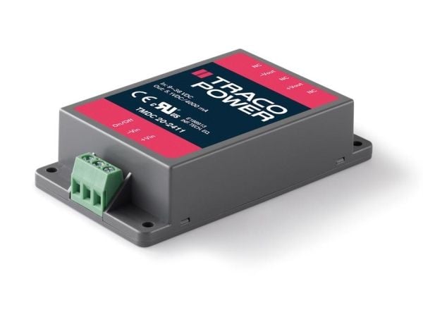 TracoPower TMDC 20-2415 DC/DC-muuntomoduuli 24 V/DC 24 V/DC 24 V/DC 835 mA 20 W Lähtöjen määrä: 1 x