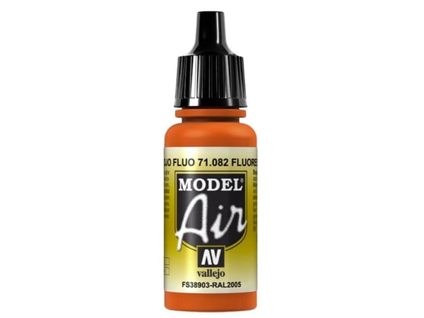 Vallejo 71.082, 17 ml, Rød, Matte, Flaske