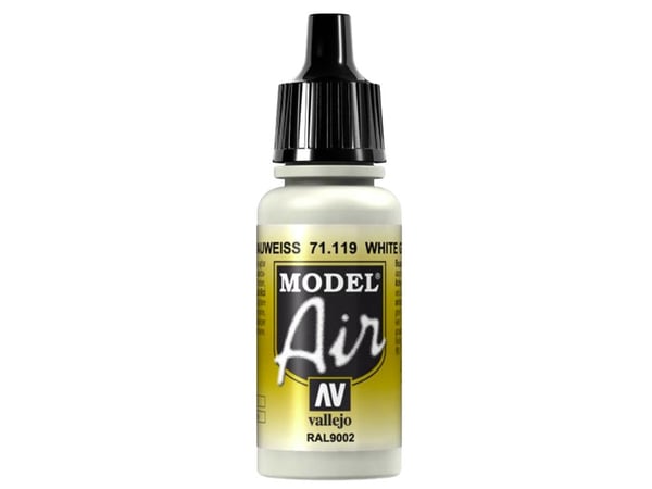 Vallejo 71.119, 17 ml, Hvit, Matte, Flaske