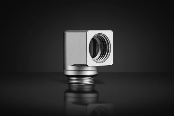 EKWB EK-Quantum Torque Micro Rotary 90° - Satin Titanium, tilkobling (titan)