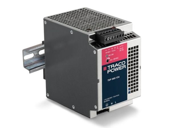 TracoPower TSP 360-124 Strømforsyning til DIN-skinne (DIN-kisko) 24 V/DC 15 A 360 W 1 x