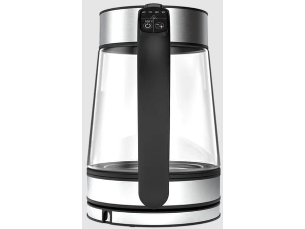 AENO EK1S, 1,7 l, 2200 W, Sort, Sølv, Gjennomsiktig, Justerbar termostat, Vannivåindikator, Trådløs