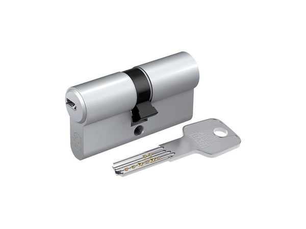 BASI BM5001-0010-0040, Europrofilsylinder, Kromfarge, 3 stykker, 277 g, 1,5 cm