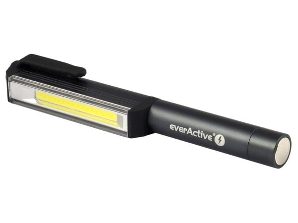 Everactive WL200, Lommelykt med festeklemme, Sort, Metall, COB LED, 1 lamper, 3 W