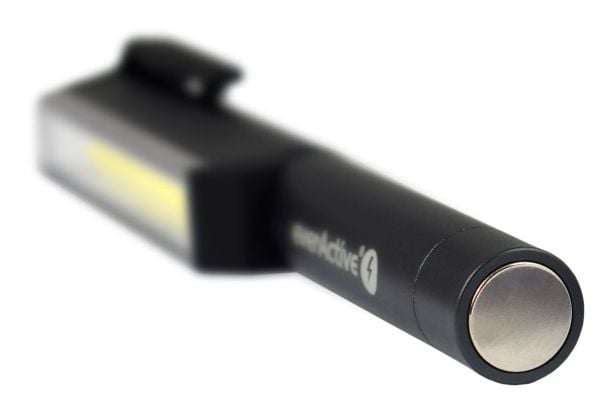 Everactive WL200, Lommelykt med festeklemme, Sort, Metall, COB LED, 1 lamper, 3 W