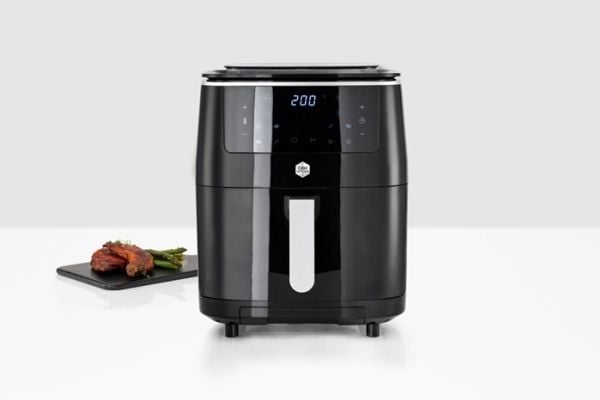 OBH Nordica Easy Fry & Grill Steam+ 3-i-1 airfryer med damp- og grillfunksjon, svart
