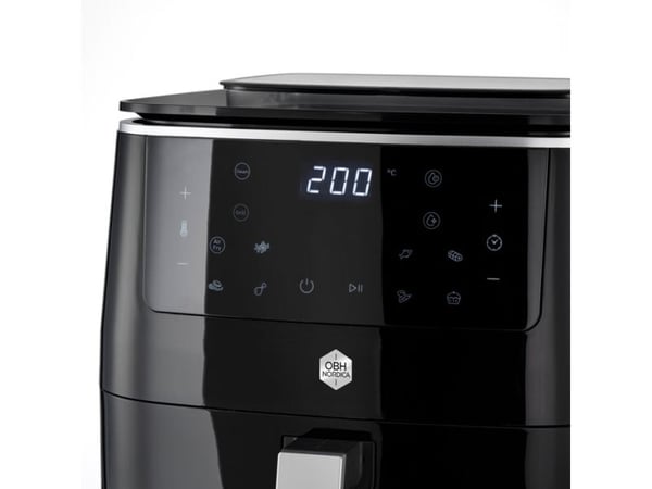 OBH Nordica Easy Fry & Grill Steam+ 3-i-1 airfryer med damp- og grillfunksjon, svart