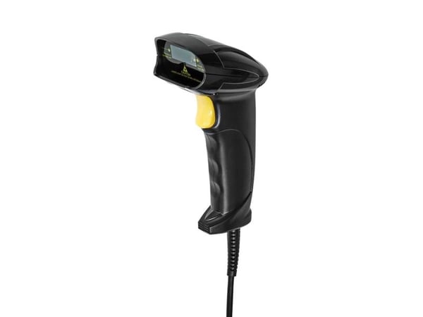Nedis BSCN1D100BK, Strekkodemodul strekkodeleser, 1D, Laser, 60 cm, Koblet med ledninger (ikke trådløs), USB