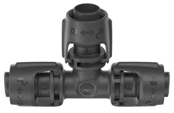 Gardena T-Joint, 1,3 cm, Musta, 1 kpl