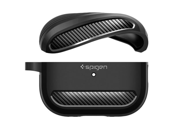 Spigen Rugged Armor, Etui, Termoplastisk polyuretan (TPU), Svart