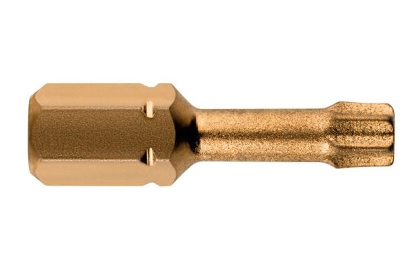 Metabo 628510000, 3 stykker, Torx, T25, 25 mm, 25,4 / 4 mm (1 / 4"), Sekskantet