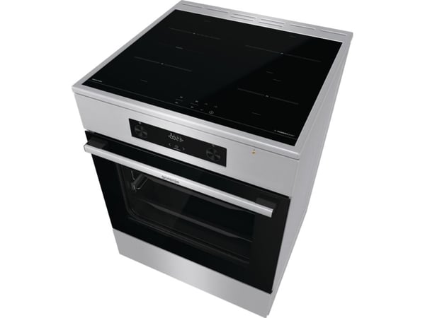 Gorenje GEIT6C60XPG, Frittstående komfyr, Rustfritt stål, Rotasjon, Berøringskontroll, Rustfritt stål, Rustfritt stål, Toppen foran