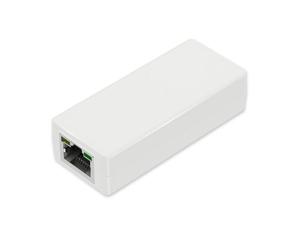 MicroConnect - Strøminjektor - IEEE 802.3af, USB-C - AC 44-57 V - 22 watt - utgangskontakter: 1 - hvit