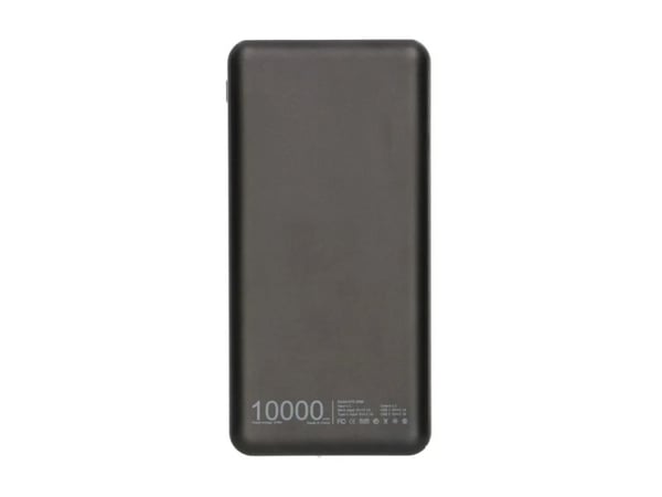 Extralink EPB-098B - Strømbank - 10000 mAh - 2.1 A - 2 utgangskontakter (USB) - svart
