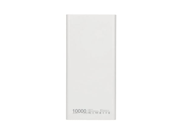 Extralink EPB-067W - Strømbank - 10000 mAh - 22.5 watt - 4.5 A - Fast Charge - 3 utgangskontakter (2 x 9-stifts USB-type A, USB-C) - hvit