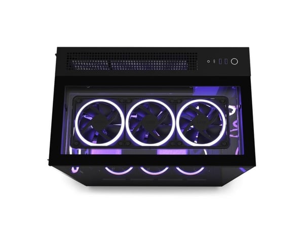 NZXT H9 Elite, Midi Tower, PC, Musta, ATX, mikro ATX, Mini-ITX, Ruostumaton teräs, Karkaistu lasi, 16,5 cm