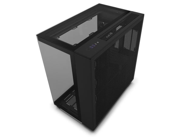 NZXT H9 Elite, Midi Tower, PC, Musta, ATX, mikro ATX, Mini-ITX, Ruostumaton teräs, Karkaistu lasi, 16,5 cm