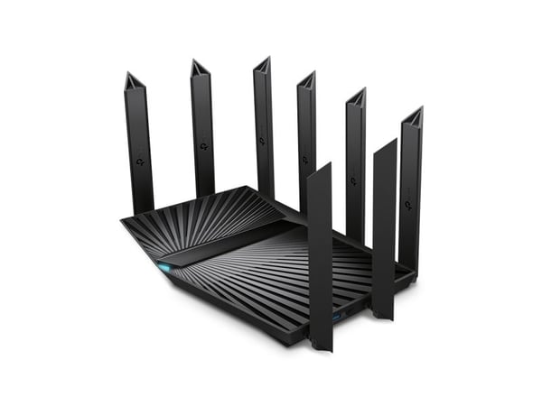TP-Link Archer AX95, Wi-Fi 6 (802.11ax), Tri-band (2.4 GHz / 5 GHz / 5 GHz), Ethernet/bredbåndsforbindelse, Svart, Frittstående router