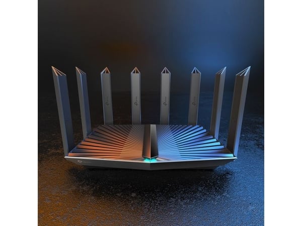 TP-Link Archer AX95, Wi-Fi 6 (802.11ax), Tri-band (2.4 GHz / 5 GHz / 5 GHz), Ethernet/bredbåndsforbindelse, Svart, Frittstående router