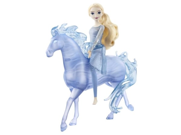 Mattel Disney Frost Elsa-modedocka med den hästformade vattenvarelsen Nokk, inspirerade av Disneys Frost 2, Modedocka, Flicka, 3 År, Pojke, 287 mm,...