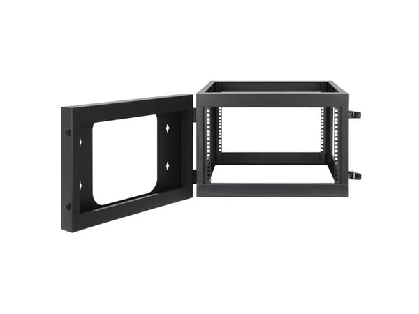Intellinet 716031 19" 6U 604x555 rackmonteringsram med bakre öppning, 4 monteringsstolpar