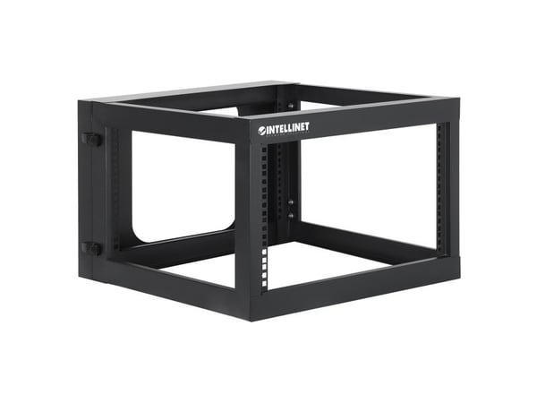 Intellinet 716031, Ramme, Sort, SPCC, Stål, 40 kg, 6U, Åpen
