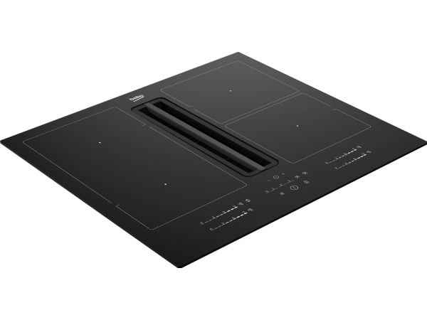Beko HIXI 64700 UF, Sort, Innebygget, 60 cm, Sonebasert induksjon, Glass, 4 zone(s)