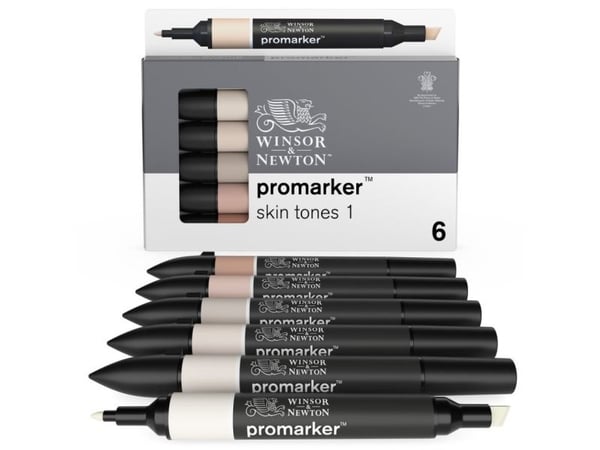 Promarker 6kpl ihon sävyjen sarja 1