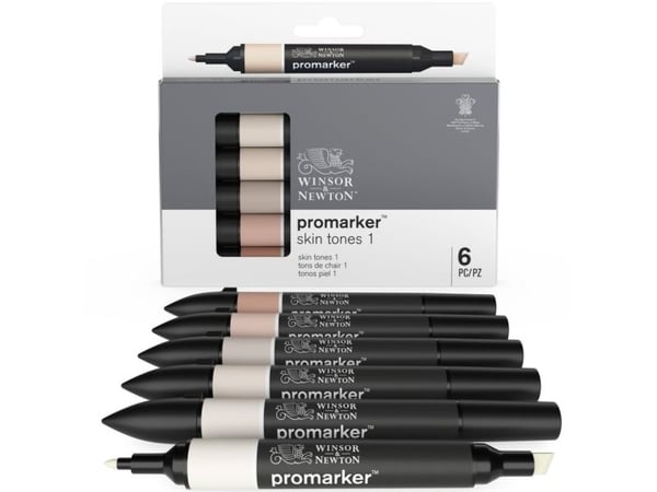 Promarker 6kpl ihon sävyjen sarja 1