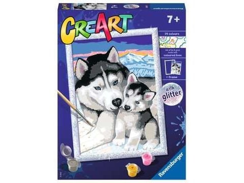 Ravensburger 20215, Maalit mukana, Poika/tyttö, Yksi värityskuva