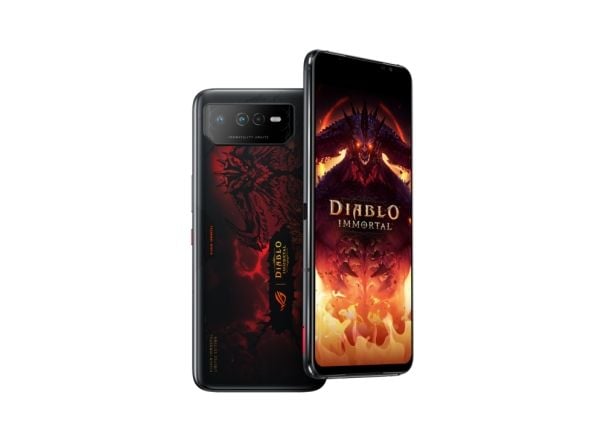 ASUS ROG Phone 6 - Diablo Immortal Edition - 5G smarttelefon - dobbelt-SIM - RAM 16 GB / Internminne 512 GB - OLED-display - 6.78" - 2448 x 1080 pi...