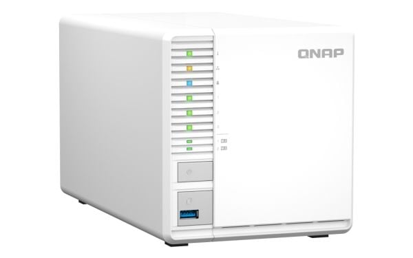 QNAP TS-364 - NAS-server - 3 brønner - SATA 6Gb/s - RAID 5 - RAM 8 GB - 2.5 Gigabit Ethernet - iSCSI støtte
