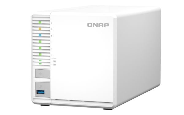 QNAP TS-364 - NAS-server - 3 brønner - SATA 6Gb/s - RAID 5 - RAM 8 GB - 2.5 Gigabit Ethernet - iSCSI støtte
