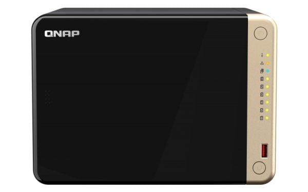 QNAP TS-664 - NAS-server - 6 brønner - SATA 6Gb/s - RAID 0, 1, 5, 6, 10, 50, JBOD - RAM 8 GB - 2.5 Gigabit Ethernet - iSCSI støtte