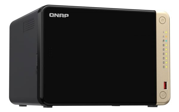 QNAP TS-664 - NAS-server - 6 brønner - SATA 6Gb/s - RAID 0, 1, 5, 6, 10, 50, JBOD - RAM 8 GB - 2.5 Gigabit Ethernet - iSCSI støtte