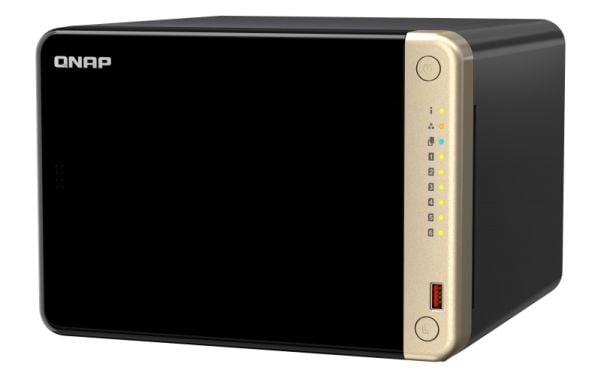 QNAP TS-664 - NAS-server - 6 brønner - SATA 6Gb/s - RAID 0, 1, 5, 6, 10, 50, JBOD - RAM 8 GB - 2.5 Gigabit Ethernet - iSCSI støtte