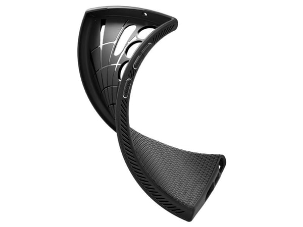 Spigen Liquid Air - Baksidedeksel for mobiltelefon - fleksibel termoplastpolyuretan (TPU) - matt svart - for Samsung Galaxy S23 Ultra