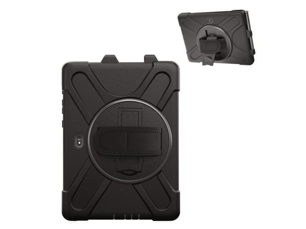 4smarts GRIP - Baksidedeksel for nettbrett - polykarbonat, termoplast-polyuretan (TPU) - svart - for Samsung Galaxy Tab Active4 Pro