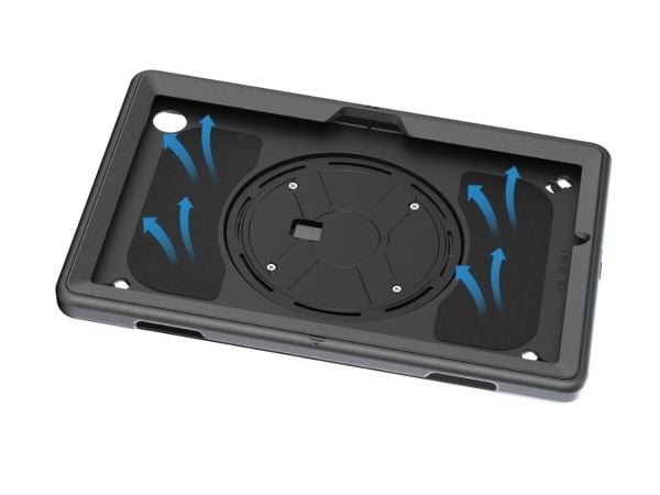 4smarts GRIP - Baksidedeksel for nettbrett - polykarbonat, termoplast-polyuretan (TPU) - svart - for Samsung Galaxy Tab Active4 Pro