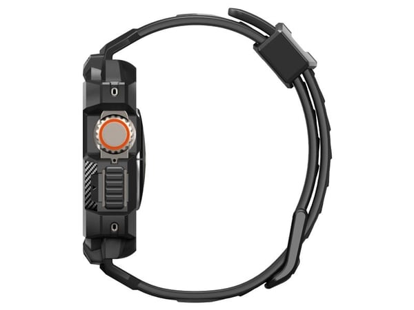 Spigen Rugged Armor Pro, Klokkekjede, Apple, Ultra (49mm), Termoplastisk polyuretan (TPU), 50 mm, 174,5 mm