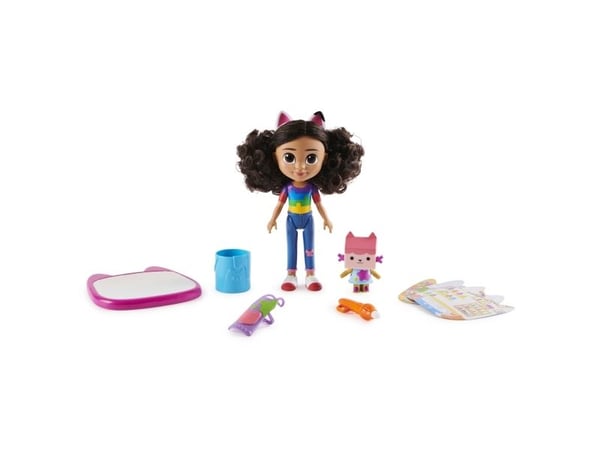Gabby''s Dollhouse GDH DOL GabbyDlxCrftDoll GML, Minidukke, Kjønnsnøytral, 3 år, Jente, 440 g, Flerfarget