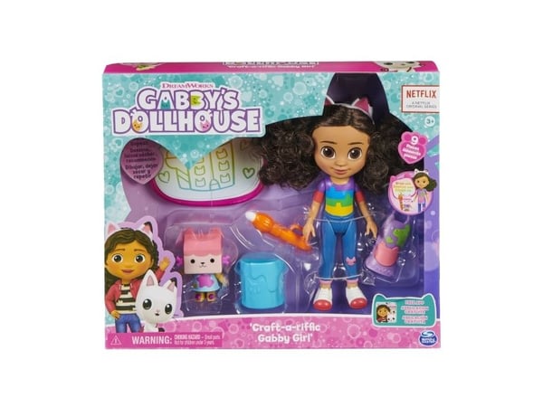 Gabby''s Dollhouse GDH DOL GabbyDlxCrftDoll GML, Minidukke, Kjønnsnøytral, 3 år, Jente, 440 g, Flerfarget
