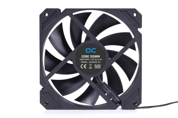 Alphacool 24844, Vifte, 12 cm, 3000 RPM, Sort