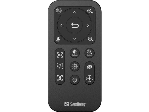 Sandberg Streamer USB Webcam Pro Elite - Direktestrømningskamera - farge - 2560 x 1440 - lyd - USB 2.0 - H.264, H.265, MJPEG, YUY2