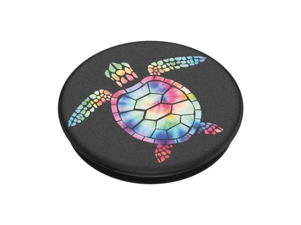 PopSockets PopGrip Pshychedelic Turtle, Grep, Svart, Flerfarget, Dyremønster, Universell, 1 stykker